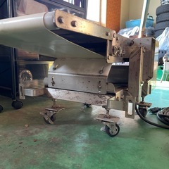 ベルトコンベア　ステンレスフレーム中古動作品の画像