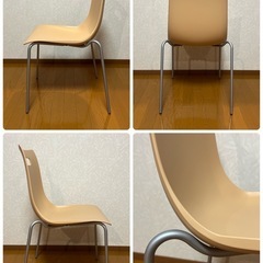 KAWAJUN カワジュン スタッキングチェア タルダチェア ライトブラウン 椅子 1の画像