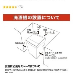 6月8日AM限定、自宅まで引取り可能な方/ニトリ8キロ洗濯機/一年使用済み/NT80J1WHの画像