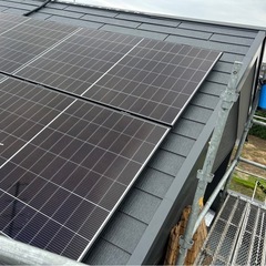 関東圏内にて太陽光パネルの設置工事