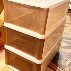 3段 衣装ケース 衣装ラック 軽い プラスチック製