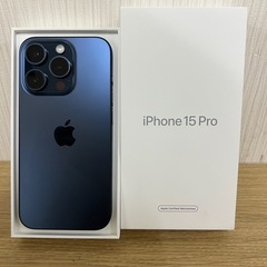 新古品　iPhone 15 Pro 128GB ブルーチタニウム...