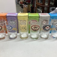 ⭐︎値下げ⭐︎2506-021 キリンビール復刻ラベルグラス6個セット ※バラ売り不可 未使用品 保管時の汚れ有りの画像
