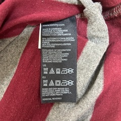TOMMY HILFIGER ストライプ長袖カットソー Mの画像