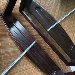 大きなアンティーク　ミラー　卓上型鏡の画像
