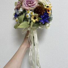 ウェディングブーケ　ブートニアのセット