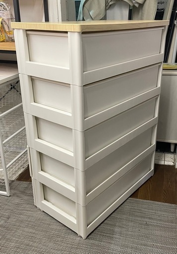 【アイリスオーヤマ ディズニー ミッキー チェスト 5段 日本製 】W73xD42xH99cm クリーニング済み※キズ、汚れ少なくキレ