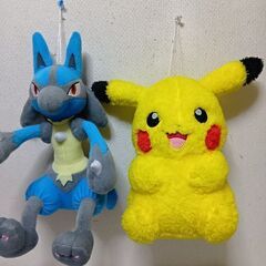 ポケモン　ルカリオ＆ビカチュウぬいぐるみ