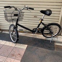 自転車 カゴ付き 黒 メーカー不明 ギア無し