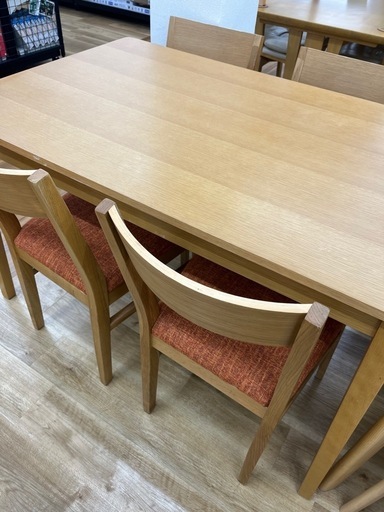 ダイニング5点セット（ナチュラル×オレンジ）のご紹介です！