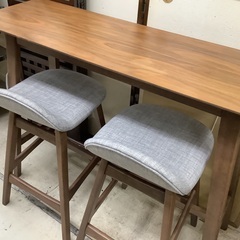 ニトリ フィルン カウンターテーブルチェアセット 管G250601AK (ベストバイ 静岡県袋井市)の画像