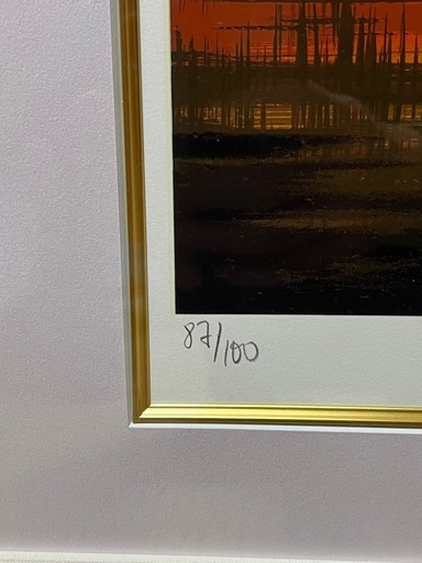 ミッシェル・バテュ「野生の楽園」99/100 シルクスクリーン 直筆