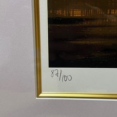 ミッシェル・バテュ「セイロンの湖」87/100 シルクスクリーン 直筆サインの画像