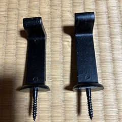 ﾚﾄﾛ鉄製額受　DIYにも黒２個の画像