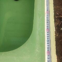 浴槽　水を貯めておくのにいりませんでしょうか？　外径　幅80長さ120高さ60cmの画像