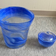 びいどろ？ワインクーラーとキャンディポットの画像