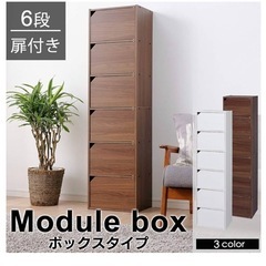 扉付き収納　カラーボックス