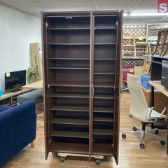 ジモティー限定価格！S271 ⭐ 立義 シューズボックス 下駄箱 30足収納 幅86cm USED の画像