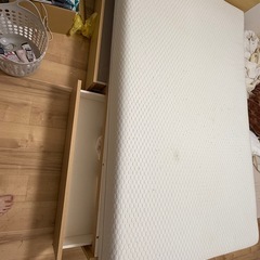 セミダブル　ベッド　マットレスセット　幅1m2の画像