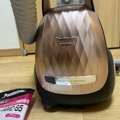 【掃除機 MCPK18K】中古・動作良好／ゴミパック新品交換済・替えパック＆説明書付きの画像