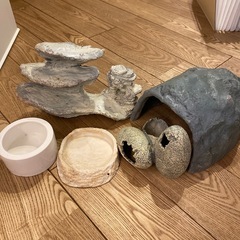 爬虫類ケージや小物色々の画像