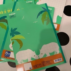 自主学習帳　 自主学習ノート  5mm方眼　 6冊セット！中心リーダー入の画像