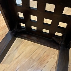 アジアン家具
 バリ島 チークガラステーブルの画像