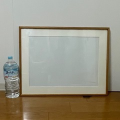 ガラス額縁　外寸:52.2×67.7×2.3cm 
L型　小全紙　木地　　　　　