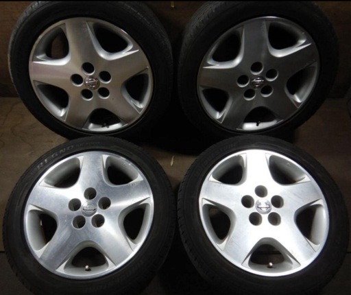 詳細見てください。値引き不可　 Y34セドグロ純正17インチホイールセット