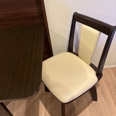 【6月中旬迄】ニトリ ダイニング3点セット（テーブル+チェア2脚）の画像