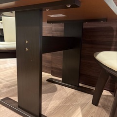 【6月中旬迄】ニトリ ダイニング3点セット（テーブル+チェア2脚）の画像