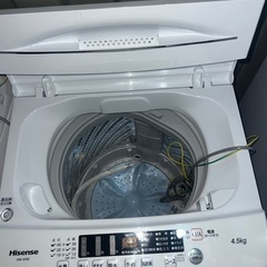 6/22お渡し
(運搬費込み)(2024年製！)オシャレハイセンス洗濯機の画像