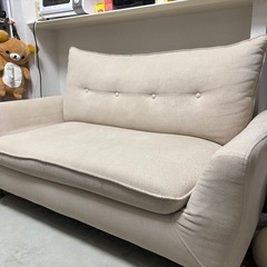ニトリ　ローソファーにもなるコンパクトソファ