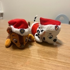 パウパトロールのチェイスとマーシャルのぬいぐるみの画像
