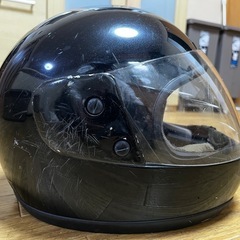フルフェイスヘルメット フリーサイズ 57〜59cm ブラック ワンタッチバックルの画像