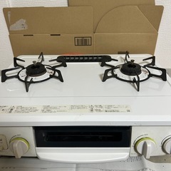 【受け渡し決定】LPガス　2口コンロ