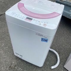 NO B249  ★格安特価★福岡市内配送設置無料★シャープ SHARP 全自動洗濯機(6.0kg) ピンク系 ES-GE60N-Pの画像