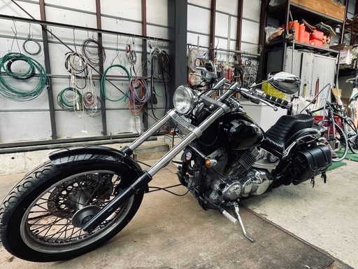 YAMAHA ドラッグスター400 ロングフォーク,ローダウン