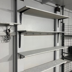 突っ張り棚　グレー　パーテーション