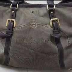 プラダ　prada キャンバス　トートバッグの画像