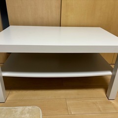 IKEA ローテーブル 白 LACK ラック コーヒーテーブルの画像