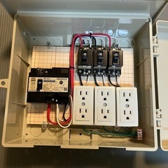 仮設分電盤 30AT ３回路 WB12-AJ使用 ウォルボックス...
