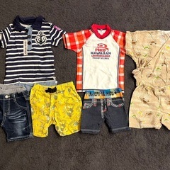 男の子　夏服　水着　
90〜100センチの画像