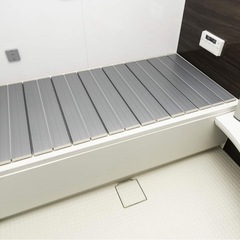 東プレ 折りたたみ 風呂ふた 抗菌 Ag+ メタリックグレー 70×99cm 日本製の画像