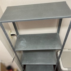 4段オープンラック　シルバーの画像