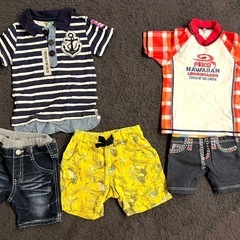 男の子　夏服　水着　
90〜100センチの画像
