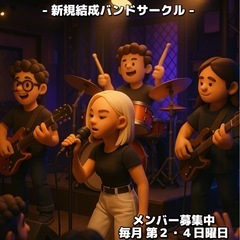 新規⭐︎ 6/8.22 社会人バンドサークル【毎月第2.4日曜日】
