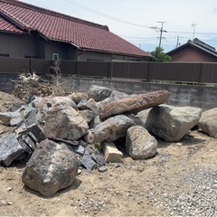 庭園の石