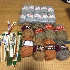 編み物したい方に毛糸とか小物セット