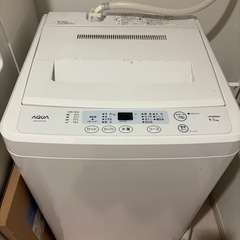 決まりました　洗濯機　AQUA 　AOW-S451(W) 2013年製　4.5kg